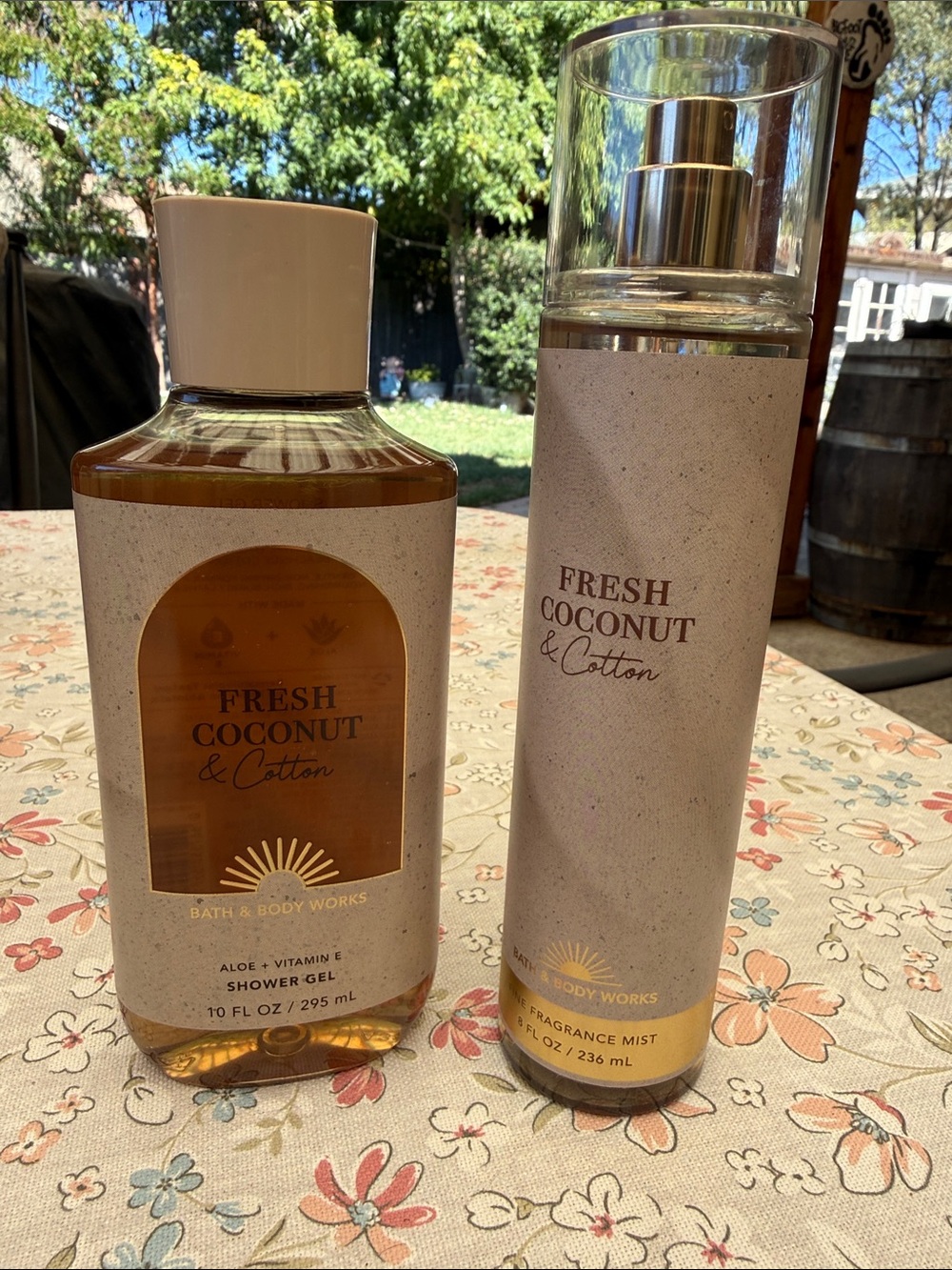 Discontinued Bath & Body Works Fresh Coconut & Cotton Duo - BRAND NEW